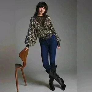 AG Adriano Goldschmied -The Stevie Petite Slim Straight Sz 27R